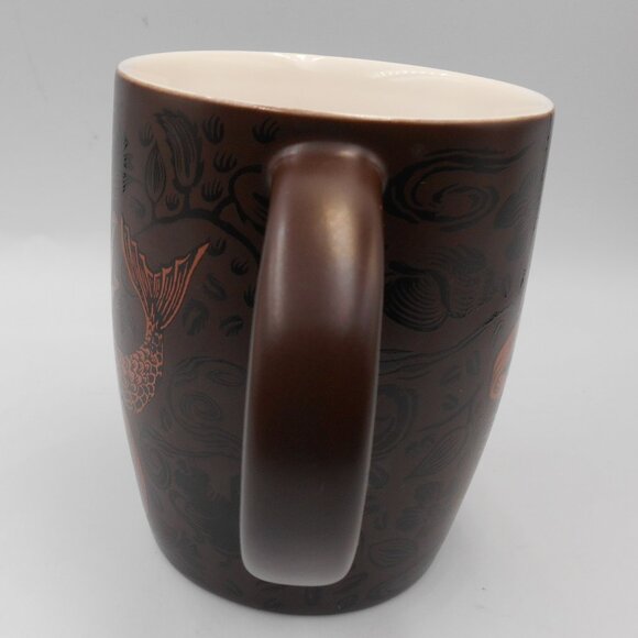 STARBUCKS 2011 MERMAID BROWN WITH BRONZE LIMITED ED. COFFEE MUG CUP COLLECTIBLE - Picture 2 of 8